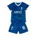 Camiseta Al-Hilal Neymar Jr #10 Primera Equipación Replica 2024-25 para niños mangas cortas (+ Pantalones cortos)